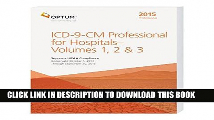 Collection Book ICD-9-CM Professional for Hospitals, Vol 1, 2   3 - 2015 (softbound)