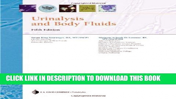 New Book Urinalysis and Body Fluids