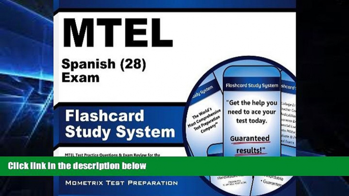 Big Deals  MTEL Spanish (28) Exam Flashcard Study System: MTEL Test Practice Questions   Exam