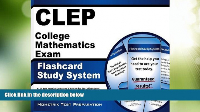 Big Deals  CLEP College Mathematics Exam Flashcard Study System: CLEP Test Practice Questions