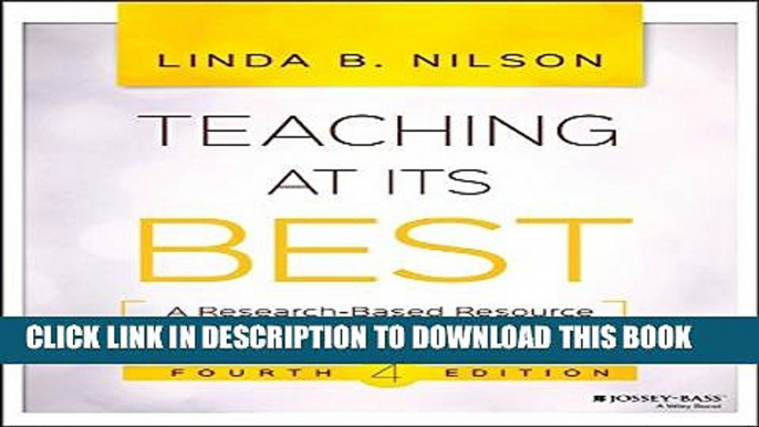 New Book Teaching at Its Best: A Research-Based Resource for College Instructors