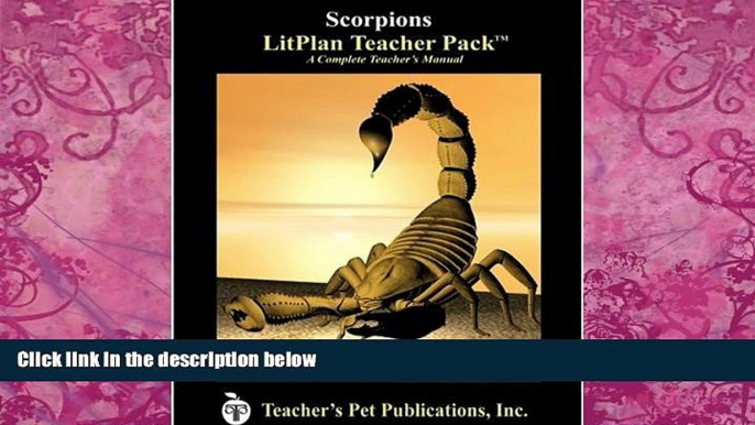 Must Have PDF  Scorpions LitPlan - A Novel Unit Teacher Guide With Daily Lesson Plans (LitPlans on