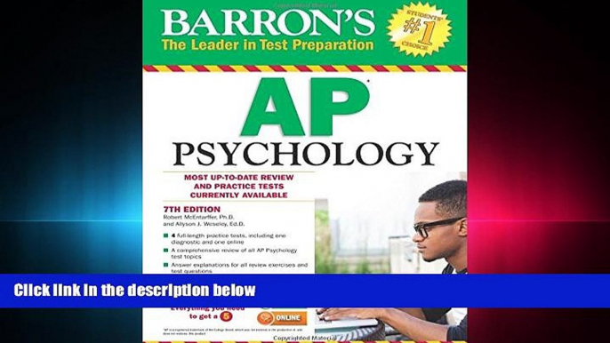 FULL ONLINE  Barron s AP Psychology, 7th Edition (Barron s AP Psychology Exam)