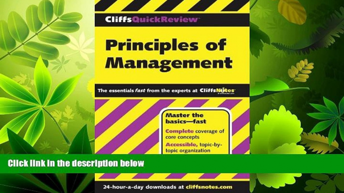 read here  CliffsQuickReview Principles of Management (Cliffs Quick Review (Paperback))