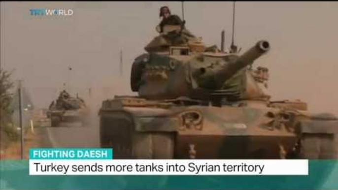 Fighting Daesh: Turkey-backed Syrian rebels take Jarablus town, Jon Brain reports