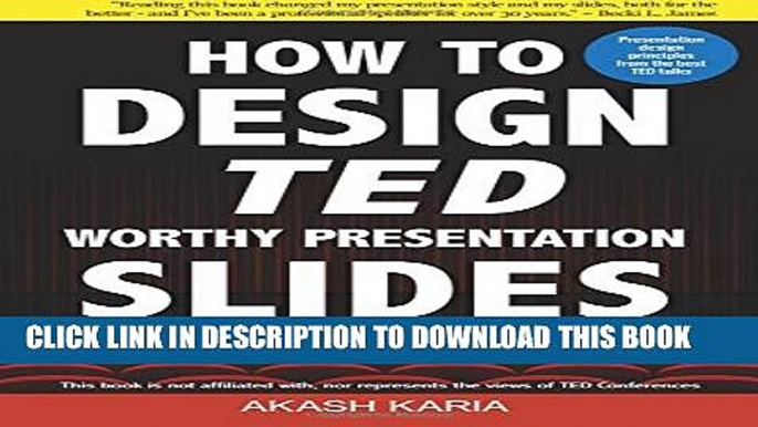 [PDF] How to Design TED-Worthy Presentation Slides (Black   White Edition): Presentation Design