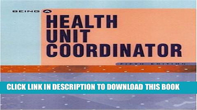 New Book Being A Health Unit Coordinator (5th Edition)