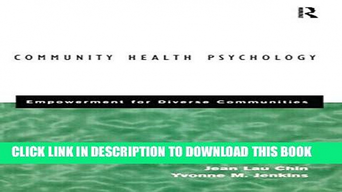 [PDF] Community Health Psychology: Empowerment for Diverse Communities Full Collection