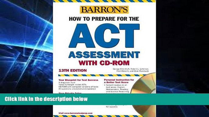 Big Deals  How to Prepare for the ACT with CD-ROM (Barron s ACT (W/CD))  Best Seller Books Most