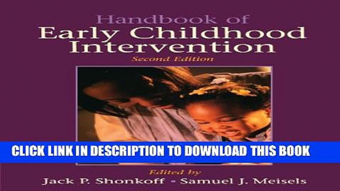 Collection Book Handbook of Early Childhood Intervention