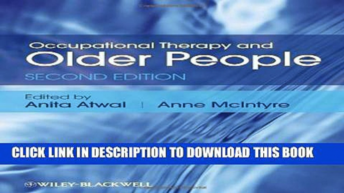 New Book Occupational Therapy and Older People