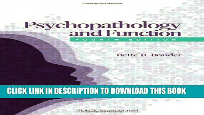 New Book Psychopathology and Function