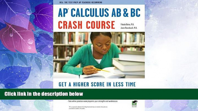 Big Deals  APÂ® Calculus AB   BC Crash Course Book + Online (Advanced Placement (AP) Crash