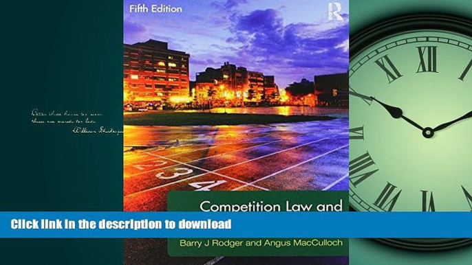 DOWNLOAD Competition Law and Policy in the EU and UK READ PDF BOOKS ONLINE