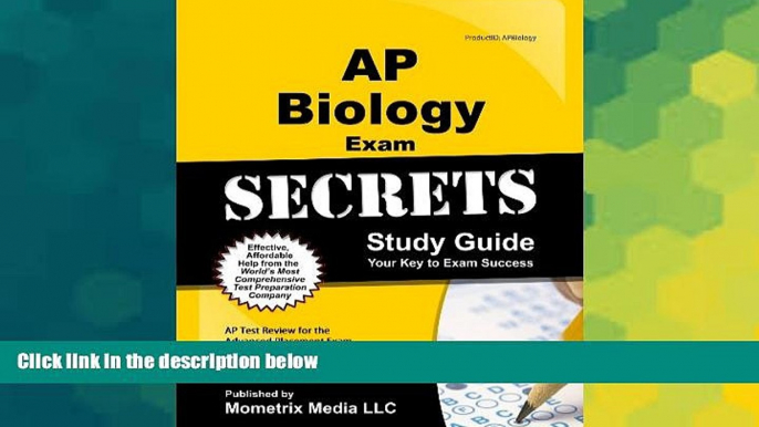 Big Deals  AP Biology Exam Secrets Study Guide: AP Test Review for the Advanced Placement Exam