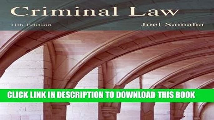Collection Book Cengage Advantage Books: Criminal Law