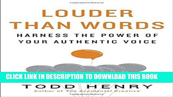 Collection Book Louder than Words: Harness the Power of Your Authentic Voice