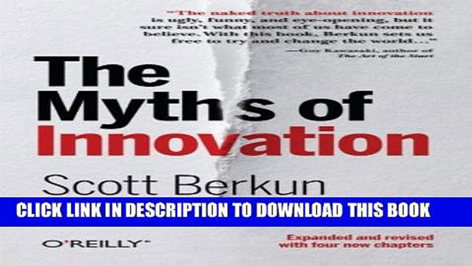 New Book The Myths of Innovation