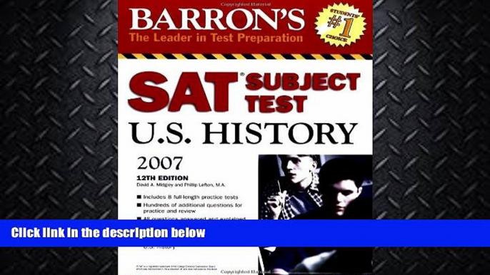 complete  Barron s SAT Subject Test in U.S. History (Barron s How to Prepare for the Sat II United