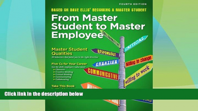 Big Deals  From Master Student to Master Employee (Textbook-specific CSFI)  Best Seller Books Best