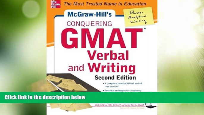 Big Deals  McGraw-Hills Conquering GMAT Verbal and Writing, 2nd Edition  Free Full Read Most Wanted