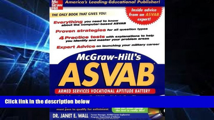 Big Deals  McGraw-Hill s ASVAB with CD-Rom (McGraw-Hill s ASVAB (W/CD))  Free Full Read Most Wanted