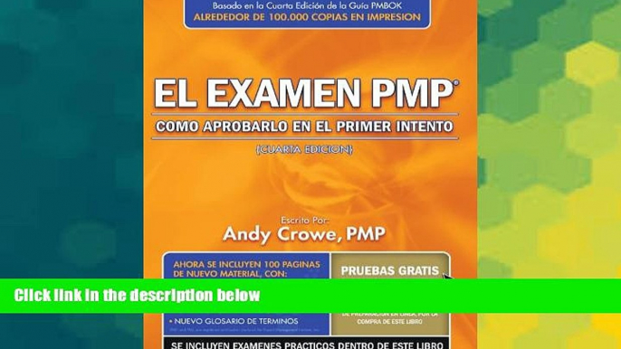 Big Deals  El examen PMP: Como aprobarlo en el primer intento (Spanish Edition)  Best Seller Books