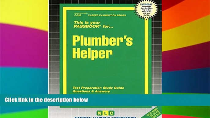 Big Deals  Plumber s Helper(Passbooks) (Career Examination Passbooks)  Best Seller Books Best Seller