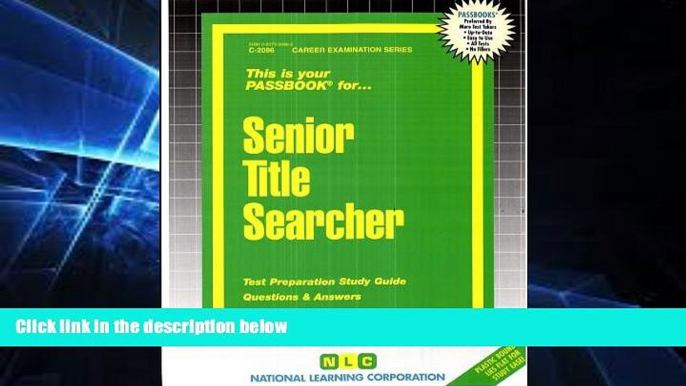 Must Have PDF  Senior Title Searcher(Passbooks)  Best Seller Books Best Seller