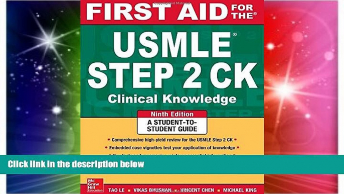 Must Have PDF  First Aid for the USMLE Step 2 CK, Ninth Edition (First Aid USMLE)  Best Seller