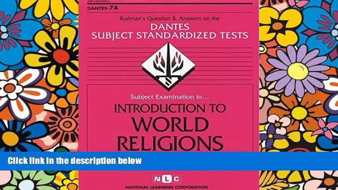 Big Deals  DSST Introduction to World Religions (Passbooks) (DANTES SUBJECT STANDARDIZED TESTS