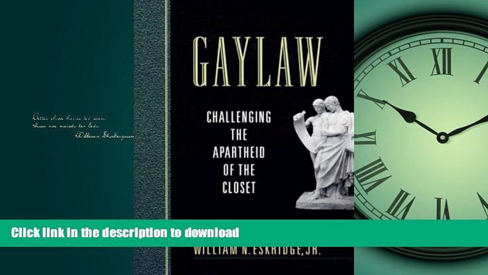 FAVORIT BOOK Gaylaw: Challenging the Apartheid of the Closet READ PDF FILE ONLINE