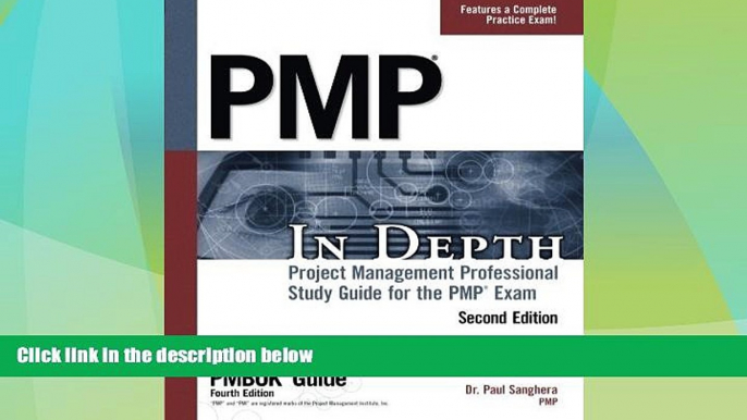 Must Have PDF  PMP in Depth: Project Management Professional Study Guide for the PMP Exam  Free