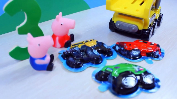 Свинка Пеппа - Мультфильм из игрушек. Пеппа, Джордж и машинки. Peppa Pig
