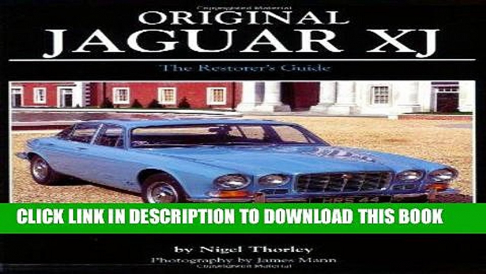 Best Seller Original Jaguar XJ (Original (Motorbooks International)) Free Read