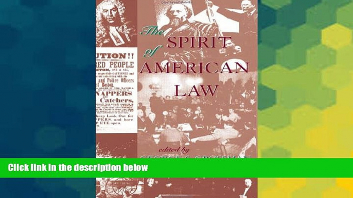 Must Have  The Spirit Of American Law: An Anthology  READ Ebook Full Ebook