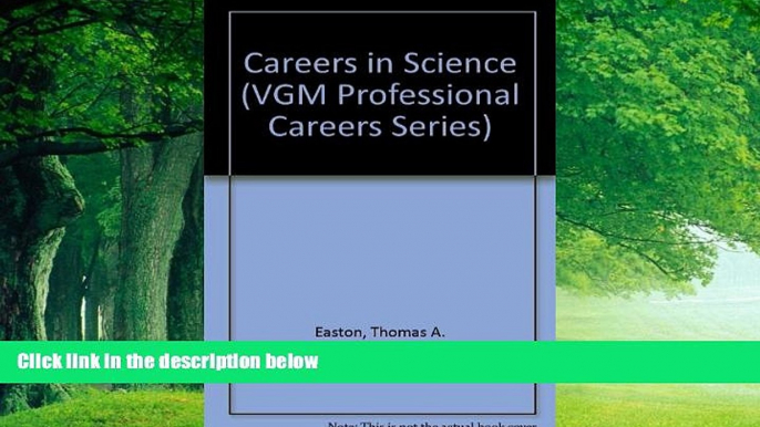 Books to Read  Careers in Science (Vgm Professional Careers Series)  Full Ebooks Most Wanted