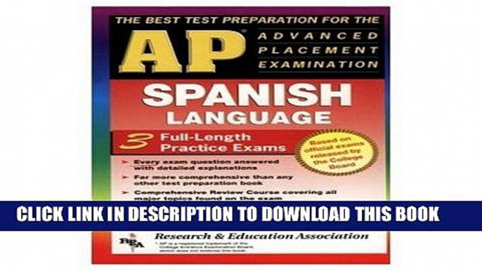 [PDF] AP Spanish w/ Audio CDs (REA) - The Best Test Prep for the AP Exam (Advanced Placement (AP)