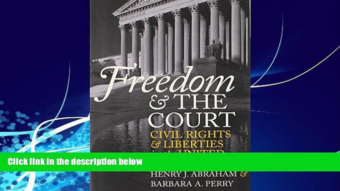 Books to Read  Freedom and the Court: Civil Rights and Liberties in the United States (Eighth