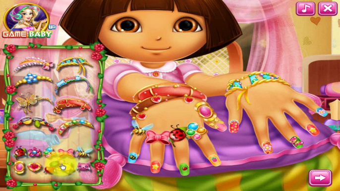 Game Baby Tv Episodes 39 - Dora The Explorer - Dora Nails Spa Games