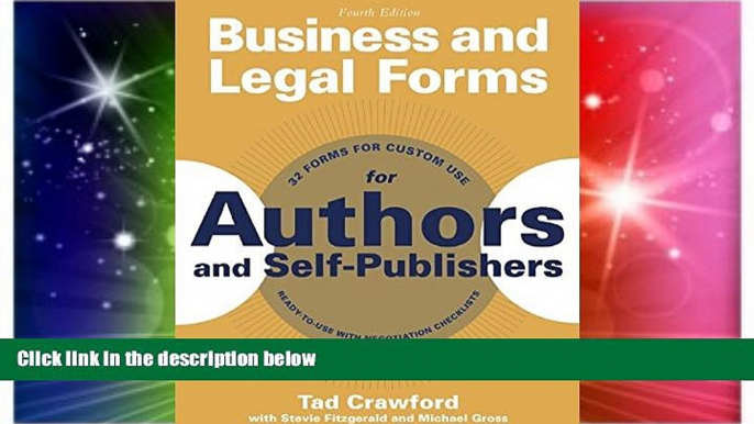 Must Have  Business and Legal Forms for Authors and Self-Publishers (Business and Legal Forms