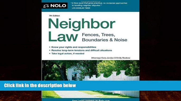 Books to Read  Neighbor Law: Fences, Trees, Boundaries   Noise  Best Seller Books Most Wanted