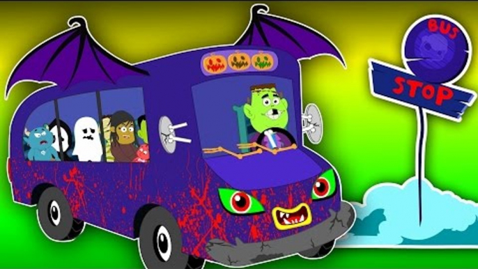 bat wheels on the bus | scary rhymes | nursery rhymes | kids songs | childrens video