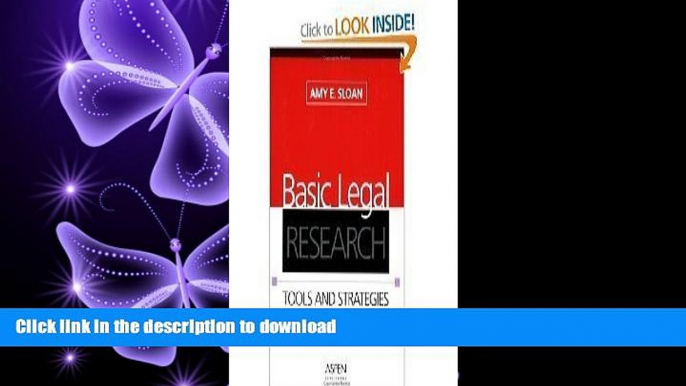 EBOOK ONLINE Basic Legal Research Tools and Strategies 3rd Edition (Third Edition) READ EBOOK