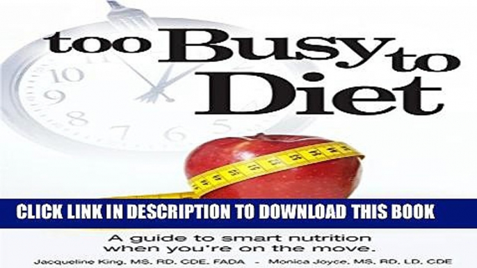 Collection Book Too Busy To Diet