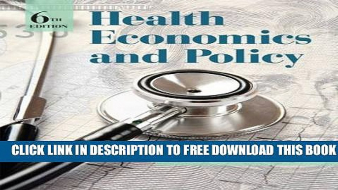 New Book Health Economics and Policy