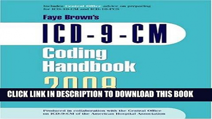 New Book ICD-9-CM 2008 Coding Handbook, With Answers (ICD-9-CM CODING HANDBOOK WITH ANSWERS (FAYE