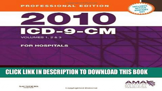 New Book 2010 ICD-9-CM for Hospitals, Volumes 1, 2 and 3, Professional Edition (Spiral bound), 1e