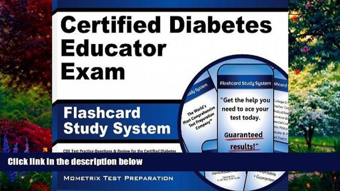 Big Deals  Certified Diabetes Educator Exam Flashcard Study System: CDE Test Practice Questions