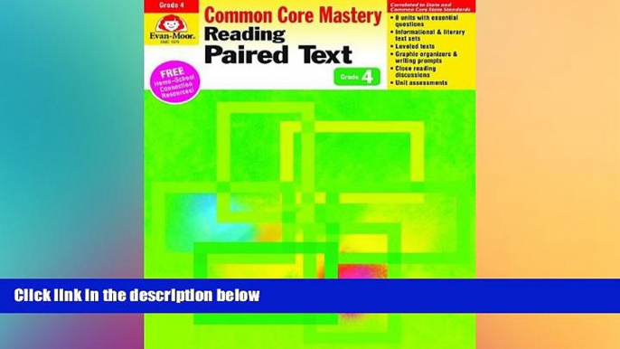 Big Deals  Reading Paired Text, Grade 4 (Reading Paired Text: Common Core Mastery)  Best Seller